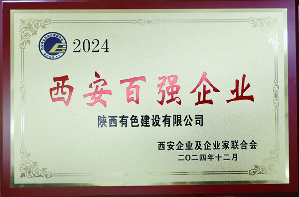 2024西安百?gòu)?qiáng)企業(yè)證書獎(jiǎng)牌1_副本.jpg